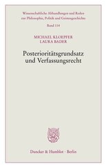 Posterioritätsgrundsatz und Verfassungsrecht