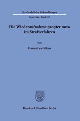 Die Wiederaufnahme propter nova im Strafverfahren