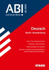 STARK Deutsch - Abi - Auf einen Blick! 2026 Berlin/Brandenburg