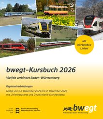 bwegt-Kursbuch Baden-W&uuml;rttemberg 2026, m. 1 Karte