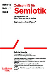 Zeitschrift f&uuml;r Semiotik / Saintly Models