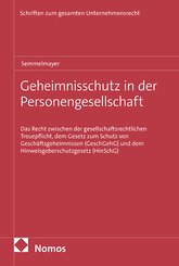 Geheimnisschutz in der Personengesellschaft