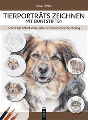 Tierportr&auml;ts zeichnen mit Buntstiften