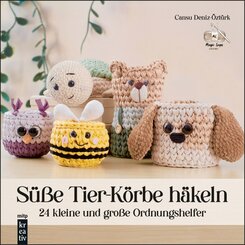 Amigurumi: S&uuml;&szlig;e Tier-K&ouml;rbe h&auml;keln