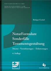 NotarFormulare Sonderf&auml;lle Testamentsgestaltung