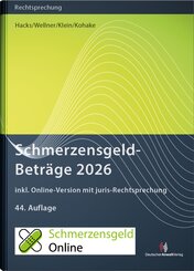 SchmerzensgeldBetr&auml;ge 2026 (Buch mit Online-Zugang)