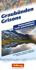 Hallwag Panoramakarte Graub&uuml;nden