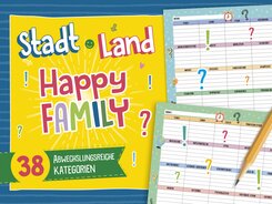 Stadt, Land, Happy Family - Spieleblock