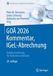 GO&Auml; 2026 Kommentar, IGeL-Abrechnung