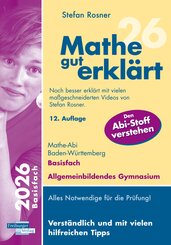 Mathe gut erkl&auml;rt 2026 Basisfach Baden-W&uuml;rttemberg Gymnasium