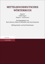 Mittelhochdeutsches W&ouml;rterbuch. Dritter Band, Lieferung 4