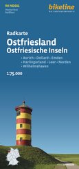 Radkarte Ostfriesland Ostfriesische Inseln