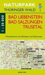 Wanderkarte Bad Liebenstein, Bad Salzungen, Trusetal