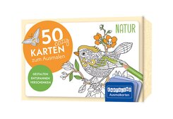 50 cozy Karten zum Ausmalen - Natur