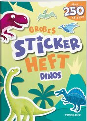 Gro&szlig;es Stickerheft. Dinos