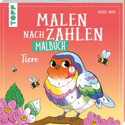Malen nach Zahlen Malbuch Tiere
