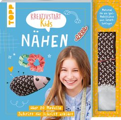 Kreativstart Kids N&auml;hen. Anleitungsbuch und Material
