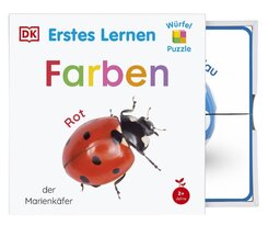 Erstes Lernen W&uuml;rfelpuzzle. Farben