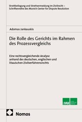 Die Rolle des Gerichts im Rahmen des Prozessvergleichs