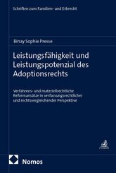 Leistungsf&auml;higkeit und Leistungspotenzial des Adoptionsrechts