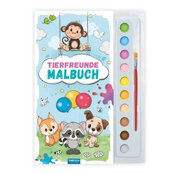 TR&Ouml;TSCH - Malbuch mit Tuschkasten Tierfreunde