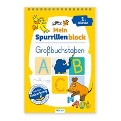 TR&Ouml;TSCH - Die Maus Mein Spurrillenblock Gro&szlig;buchstaben &Uuml;bungsbuch