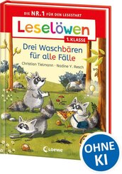 Lesel&ouml;wen 1. Klasse - Drei Waschb&auml;ren f&uuml;r alle F&auml;lle