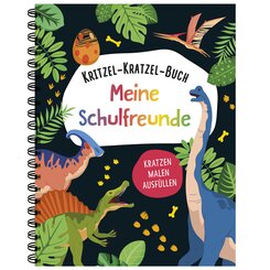Kritzel-Kratzel-Buch Meine Schulfreunde (Dinos)