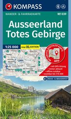 KOMPASS Wanderkarte 039 Ausseerland, Totes Gebirge 1:25.000
