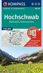 KOMPASS Wanderkarte 212 Hochschwab, Mariazell, Eisenwurzen 1:50.000