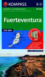 KOMPASS Wanderkarte 254 Fuerteventura 1:55.000