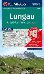KOMPASS Wanderkarte 67 Lungau, Radst&auml;dter Tauern, Maltatal 1:40.000