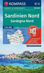KOMPASS Wanderkarten-Set 2497 Sardinien Nord / Sardegna Nord (4 Karten) 1:50.000
