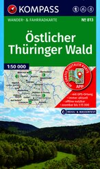 KOMPASS Wanderkarte 813 &Ouml;stlicher Th&uuml;ringer Wald 1:50.000
