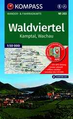 KOMPASS Wanderkarten-Set 203 Waldviertel, Kamptal, Wachau (2 Karten) 1:50.000