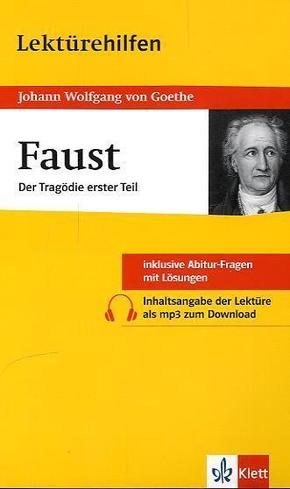 Lekturehilfen Johann Wolfgang Von Goethe Faust Der Tragodie