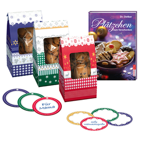 Dr. Oetker Plätzchen zum Verschenken (Set mit Geschenktüten, Etiketten und Anhängern) - Oetker