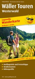 PublicPress Leporello Wanderkarte Wäller Touren Westerwald