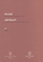 Annali dell'Istituto storico italo-germanico in Trento / Jahrbuch des italienisch-deutschen historischen Instituts in Tr - Bd.41