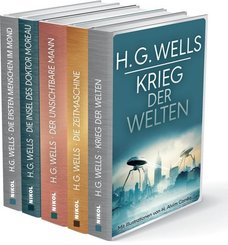H.G.Wells - Meilensteine der Science Fiction (5 Bücher)