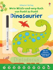 Mein Wisch-und-weg-Buch von Punkt zu Punkt - Dinosaurier