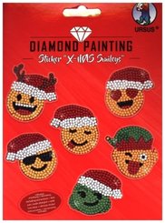 Diamond Painting Sticker "X-Mas Smileys"