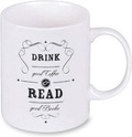 libri_x Porzellantasse - Drink good coffee & read good books
