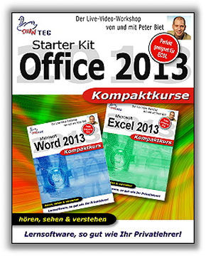 Starter Kit Office 2013 -  Kompaktkurs - Video-Training (DOWNLOAD)