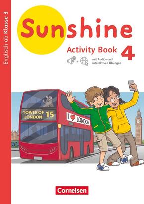 Sunshine - Englisch ab Klasse 3 - Allgemeine Ausgabe 2020 - 4. Schuljahr Activity Book mit interaktiven Übungen auf scoo