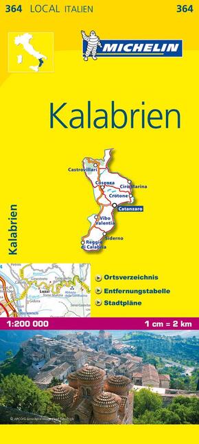 Michelin Karte Kalabrien