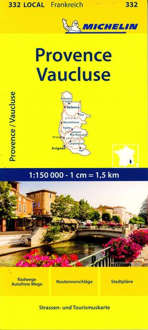 Michelin Karte Provence, Vaucluse