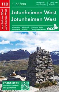Jotunheimen West, Wander- Radkarte 1 : 50 000