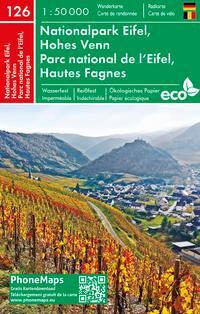 Nationalpark Eifel, Hohes Venn, Wander- Radkarte 1 : 50 000