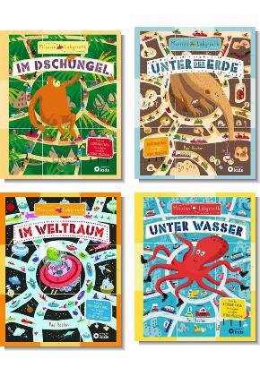 Kinderbuch-Paket ab 6 Jahren - Labyrinthe Beschäftigung (4 Bücher)